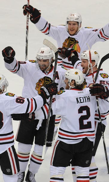 Look familiar? Kane wins it in OT, Chicago on to conference finals